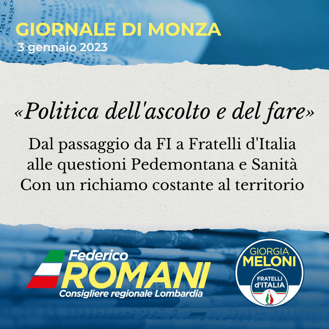 «Politica dell’ascolto e del fare»